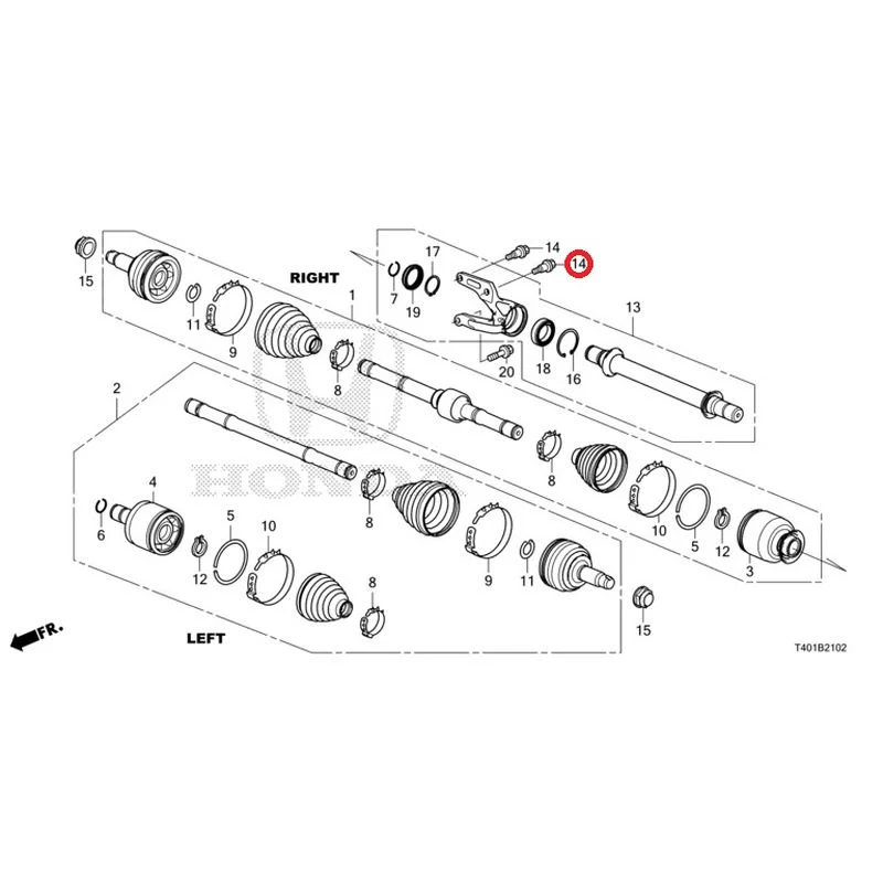 [NEW] JDM HONDA CIVIC FL5 2023 Front drive shaft/half shaft (TYPE R) GENUINE OEM - Image 15