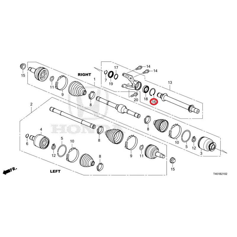 [NEW] JDM HONDA CIVIC FL5 2023 Front drive shaft/half shaft (TYPE R) GENUINE OEM - Image 18