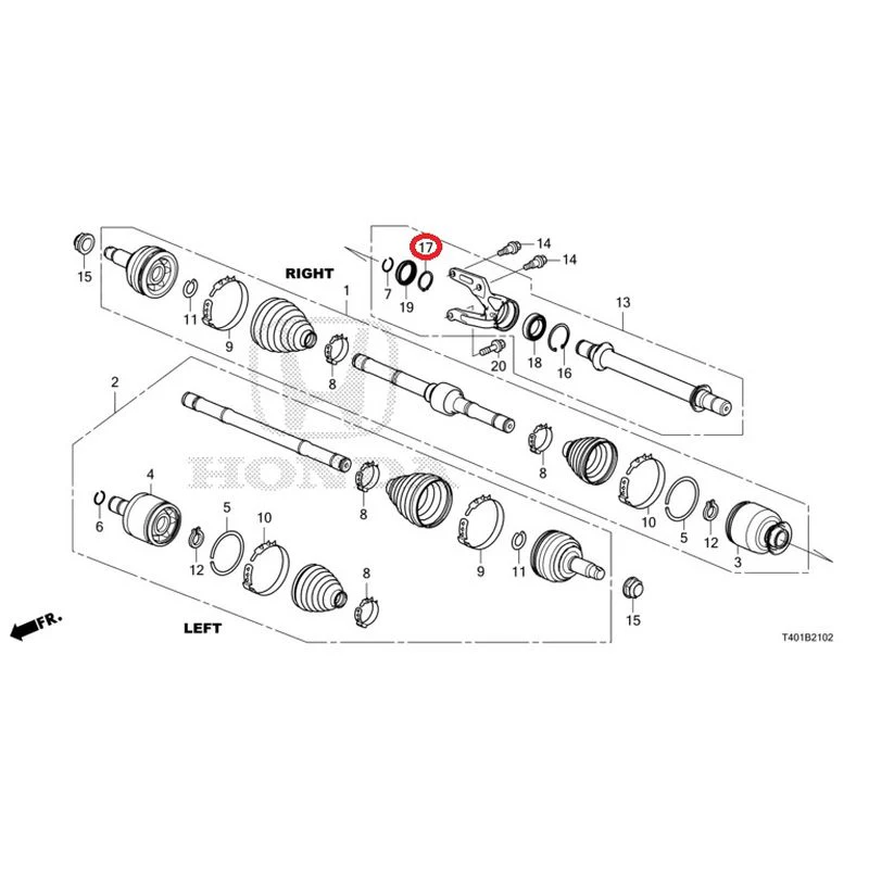 [NEW] JDM HONDA CIVIC FL5 2023 Front drive shaft/half shaft (TYPE R) GENUINE OEM - Image 20