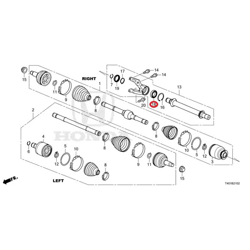 [NEW] JDM HONDA CIVIC FL5 2023 Front drive shaft/half shaft (TYPE R) GENUINE OEM - Image 21