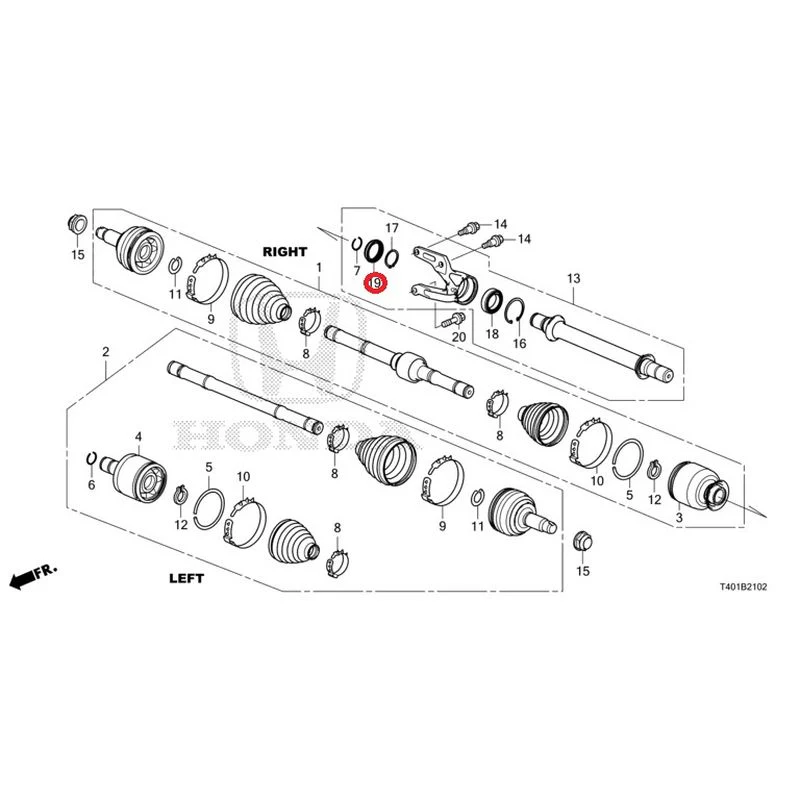[NEW] JDM HONDA CIVIC FL5 2023 Front drive shaft/half shaft (TYPE R) GENUINE OEM - Image 22