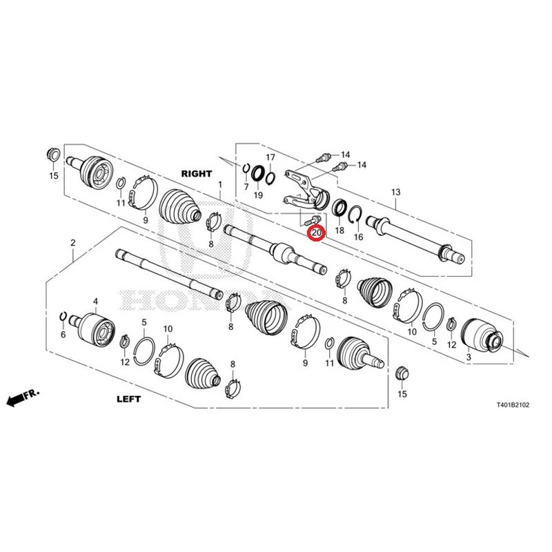 [NEW] JDM HONDA CIVIC FL5 2023 Front drive shaft/half shaft (TYPE R) GENUINE OEM - Image 23