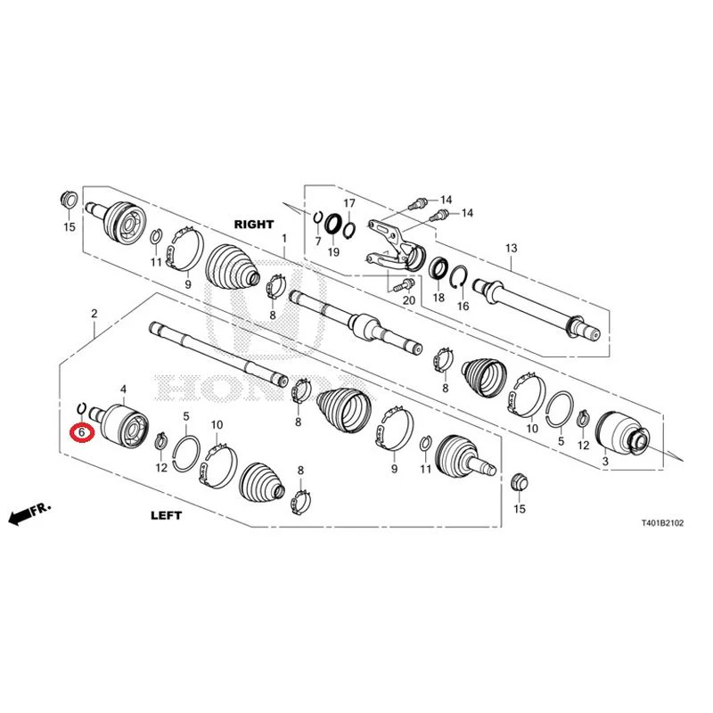 [NEW] JDM HONDA CIVIC FL5 2023 Front drive shaft/half shaft (TYPE R) GENUINE OEM - Image 7