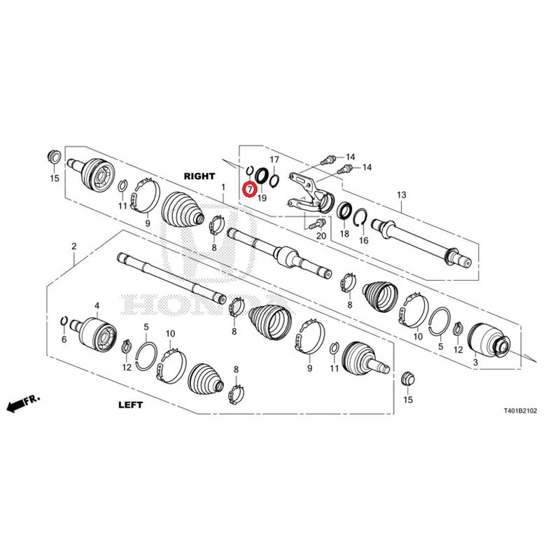 [NEW] JDM HONDA CIVIC FL5 2023 Front drive shaft/half shaft (TYPE R) GENUINE OEM - Image 8