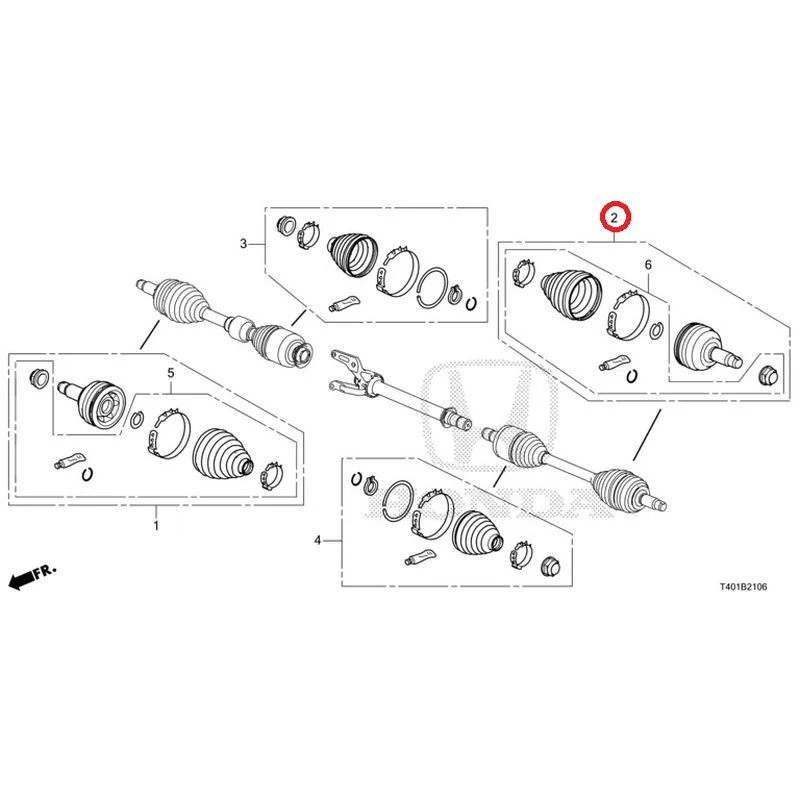 [NEW] JDM HONDA CIVIC FL5 2023 Front drive shaft set short parts (TYPE R) GENUINE OEM - Image 3