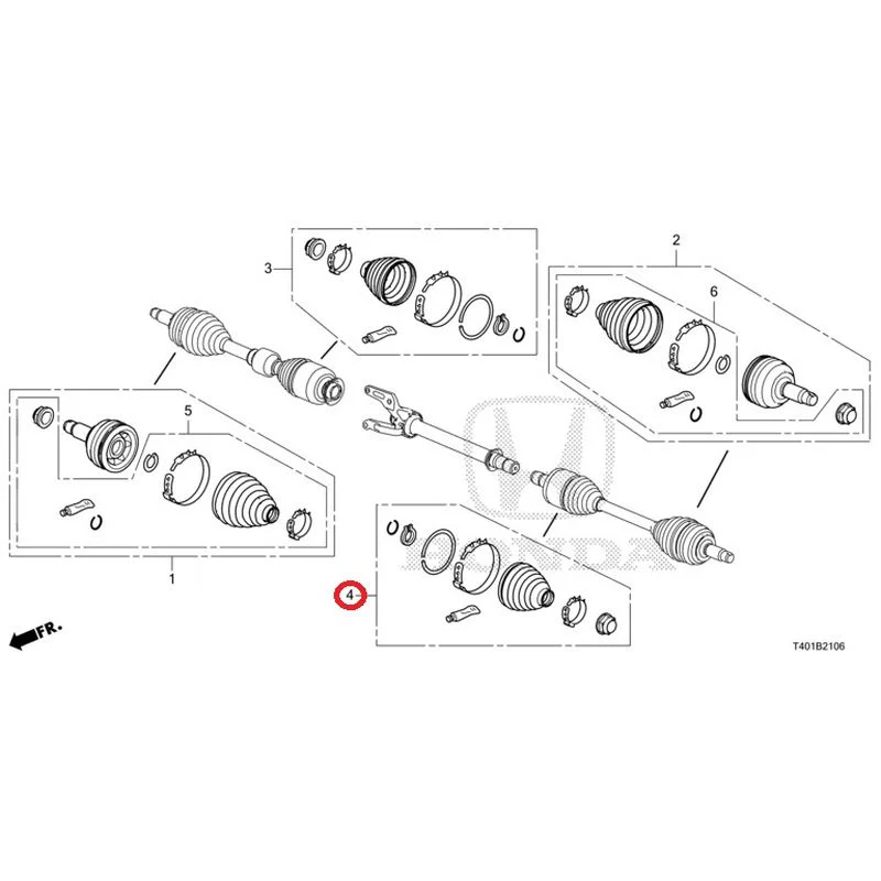 [NEW] JDM HONDA CIVIC FL5 2023 Front drive shaft set short parts (TYPE R) GENUINE OEM - Image 5