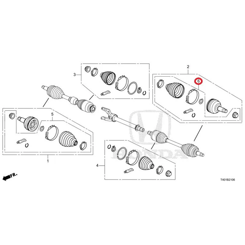 [NEW] JDM HONDA CIVIC FL5 2023 Front drive shaft set short parts (TYPE R) GENUINE OEM - Image 7