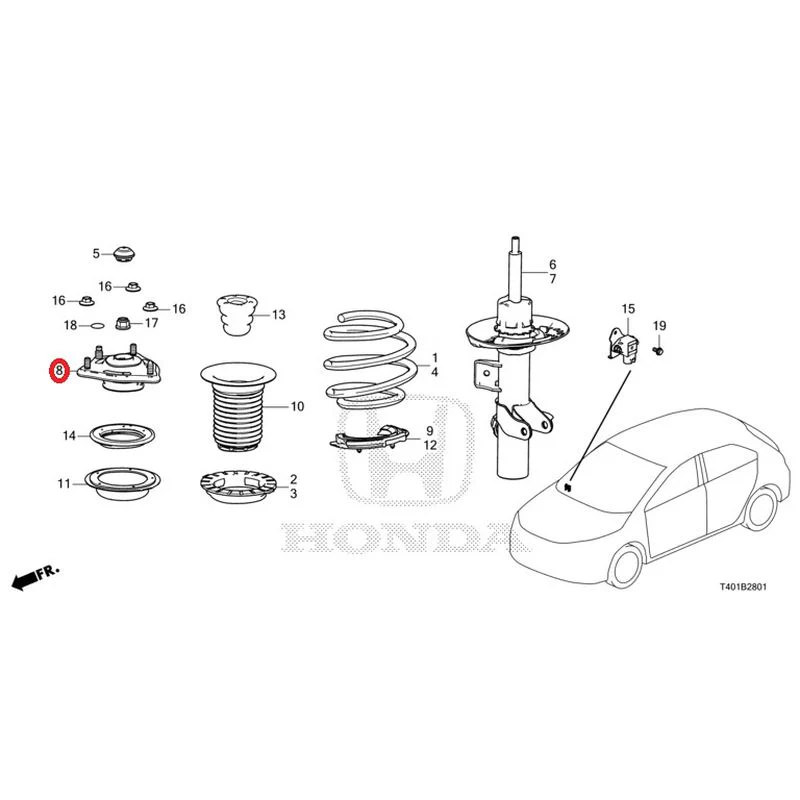 [NEW] JDM HONDA CIVIC FL5 2023 Front damper (TYPE R) GENUINE OEM - Image 11