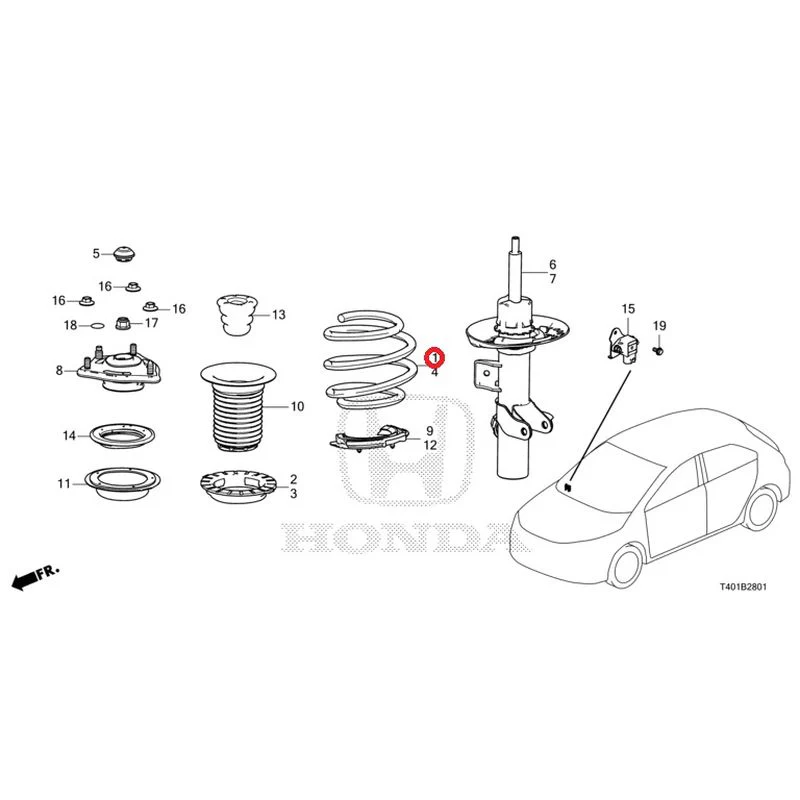[NEW] JDM HONDA CIVIC FL5 2023 Front damper (TYPE R) GENUINE OEM - Image 2
