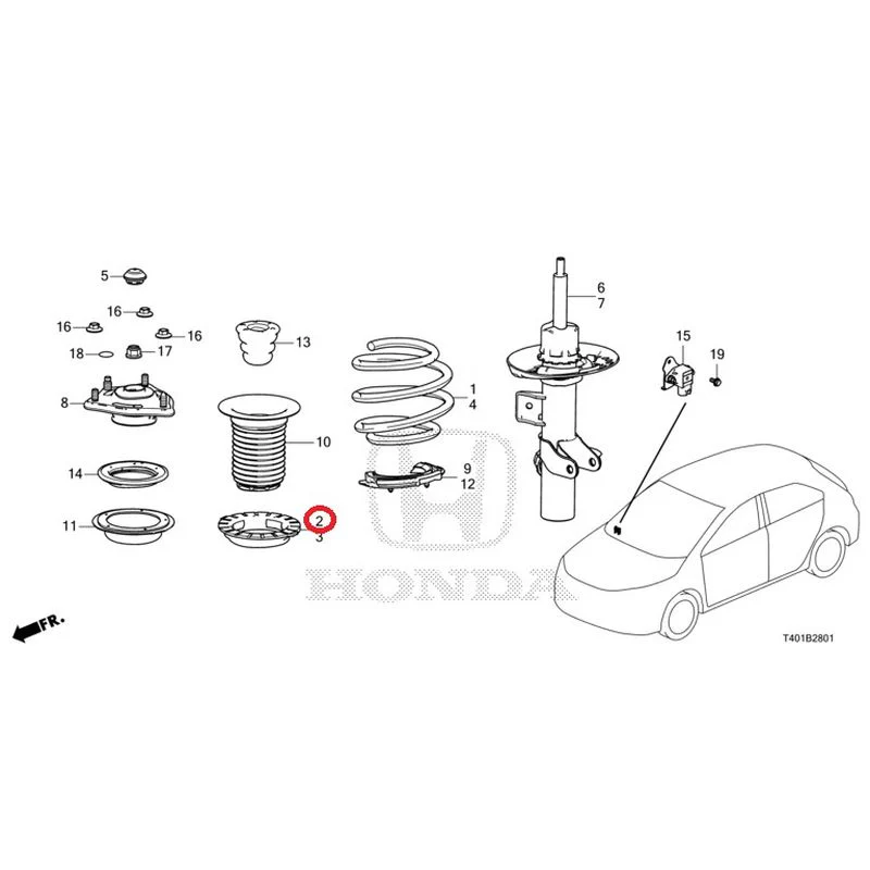 [NEW] JDM HONDA CIVIC FL5 2023 Front damper (TYPE R) GENUINE OEM - Image 4