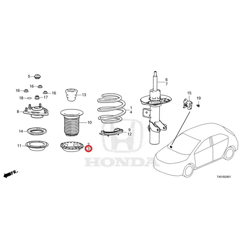 [NEW] JDM HONDA CIVIC FL5 2023 Front damper (TYPE R) GENUINE OEM - Image 5