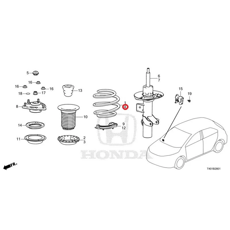 [NEW] JDM HONDA CIVIC FL5 2023 Front damper (TYPE R) GENUINE OEM - Image 6