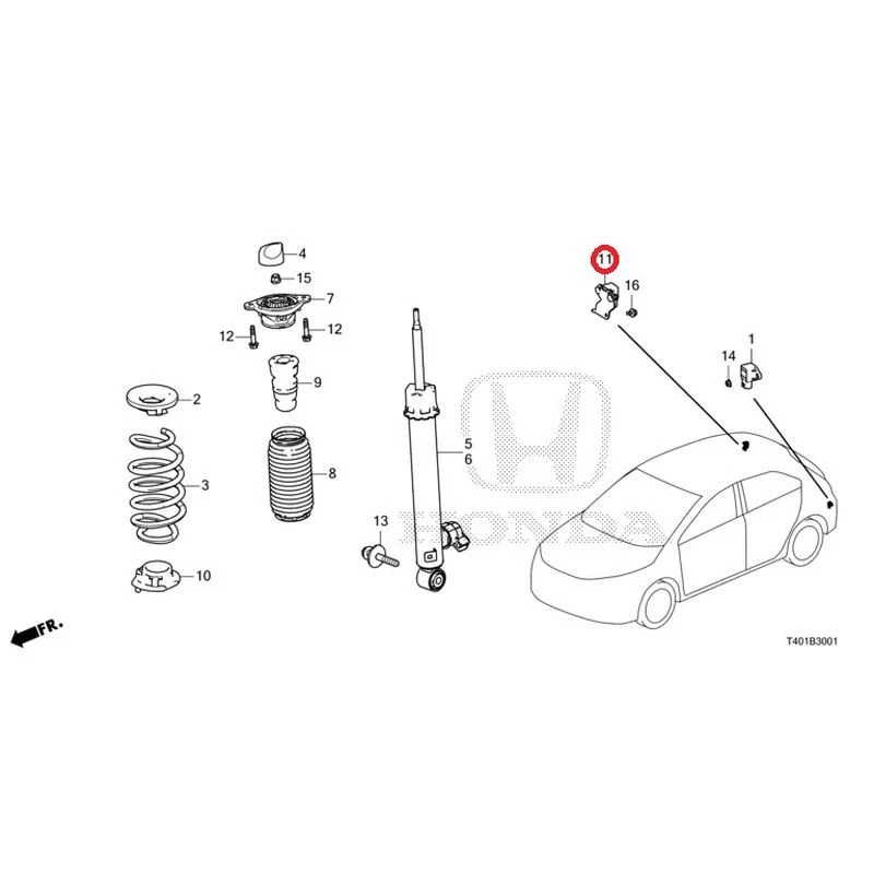 [NEW] JDM HONDA CIVIC FL5 2023 Rear damper (TYPE R) GENUINE OEM - Image 12