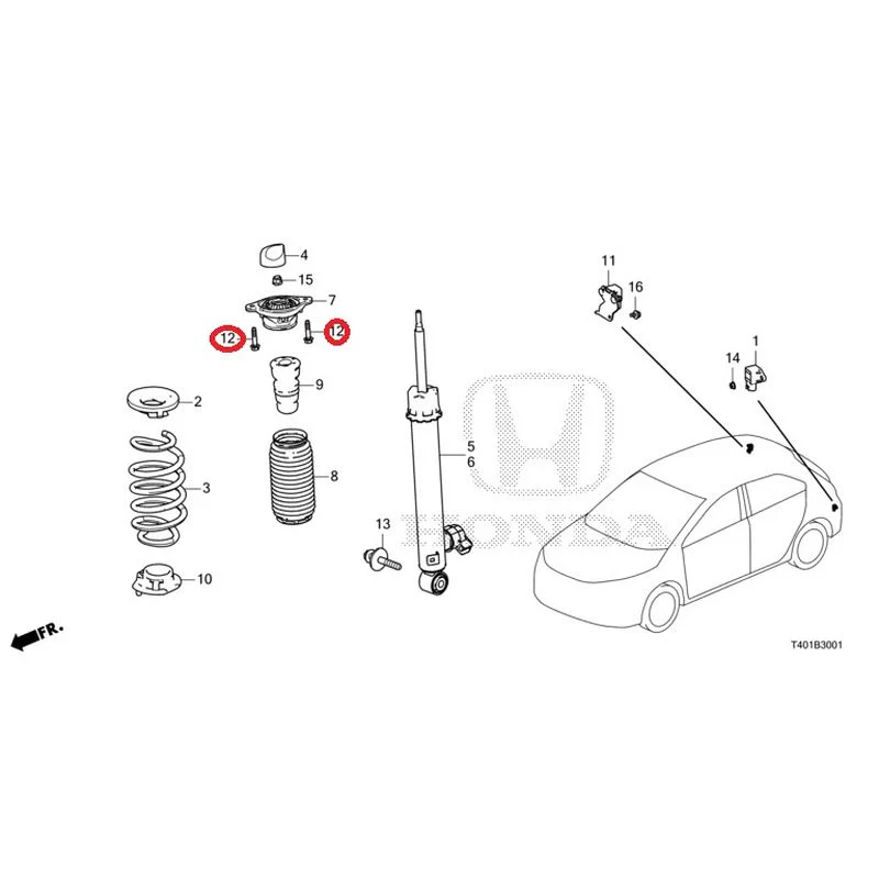 [NEW] JDM HONDA CIVIC FL5 2023 Rear damper (TYPE R) GENUINE OEM - Image 13