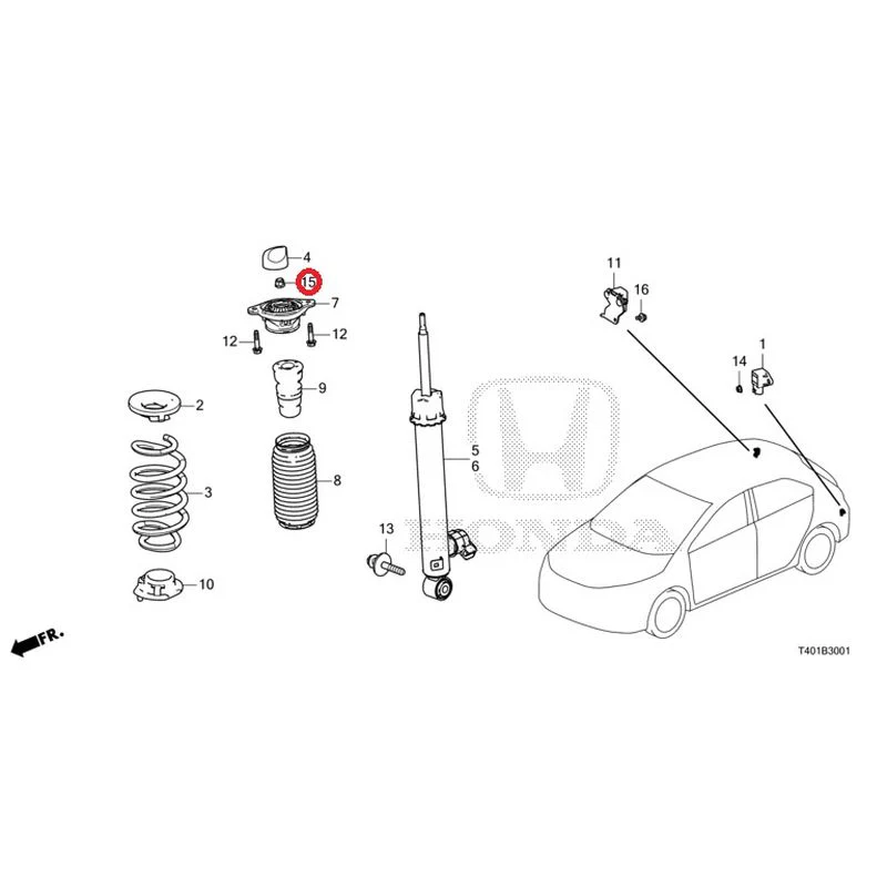 [NEW] JDM HONDA CIVIC FL5 2023 Rear damper (TYPE R) GENUINE OEM - Image 16