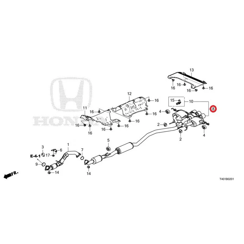 [NEW] JDM HONDA CIVIC FL5 2023 Exhaust Pipe/Silencer (TYPE R) GENUINE OEM - Image 9