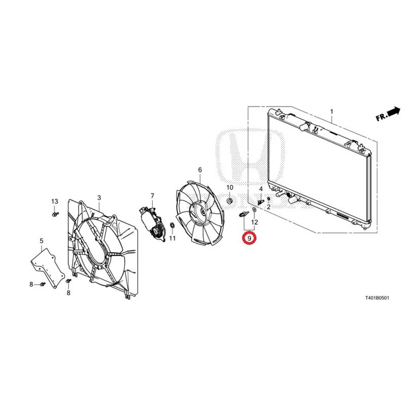 [NEW] JDM HONDA CIVIC FL5 2023 Radiator (TYPE R) GENUINE OEM - Image 10
