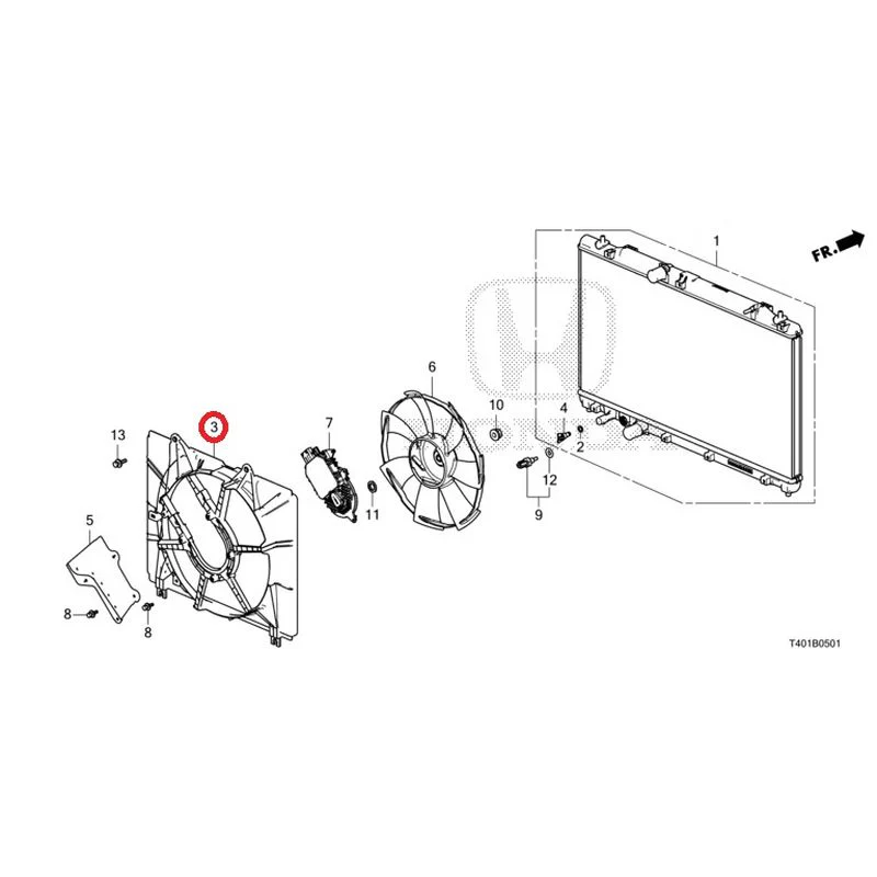 [NEW] JDM HONDA CIVIC FL5 2023 Radiator (TYPE R) GENUINE OEM - Image 4