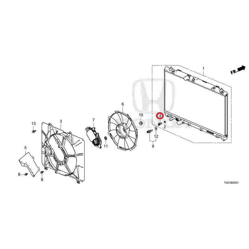 [NEW] JDM HONDA CIVIC FL5 2023 Radiator (TYPE R) GENUINE OEM - Image 5