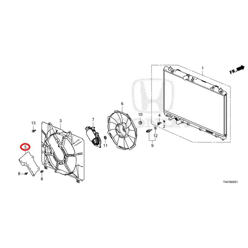 [NEW] JDM HONDA CIVIC FL5 2023 Radiator (TYPE R) GENUINE OEM - Image 6