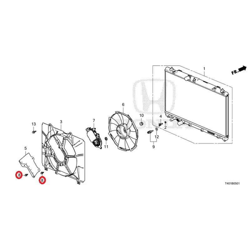 [NEW] JDM HONDA CIVIC FL5 2023 Radiator (TYPE R) GENUINE OEM - Image 9