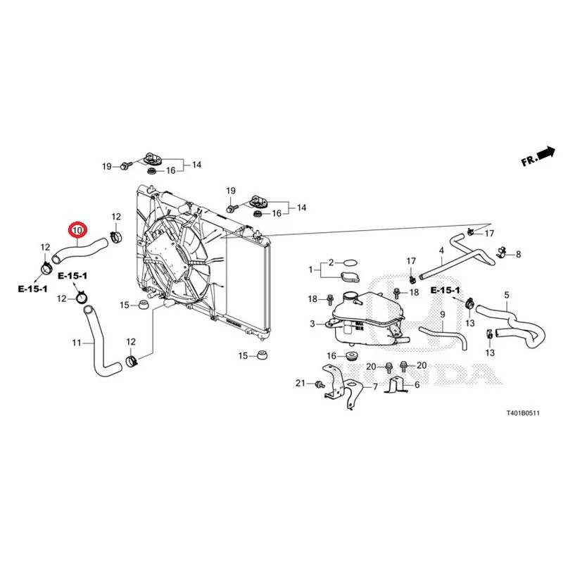 [NEW] JDM HONDA CIVIC FL5 2023 Radiator hose/expansion tank (TYPE R) GENUINE OEM - Image 11