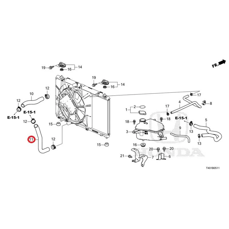 [NEW] JDM HONDA CIVIC FL5 2023 Radiator hose/expansion tank (TYPE R) GENUINE OEM - Image 12