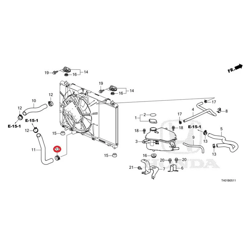 [NEW] JDM HONDA CIVIC FL5 2023 Radiator hose/expansion tank (TYPE R) GENUINE OEM - Image 13