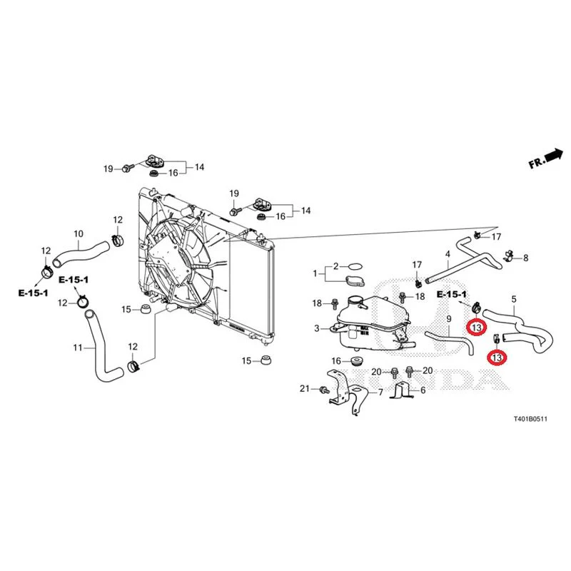 [NEW] JDM HONDA CIVIC FL5 2023 Radiator hose/expansion tank (TYPE R) GENUINE OEM - Image 14