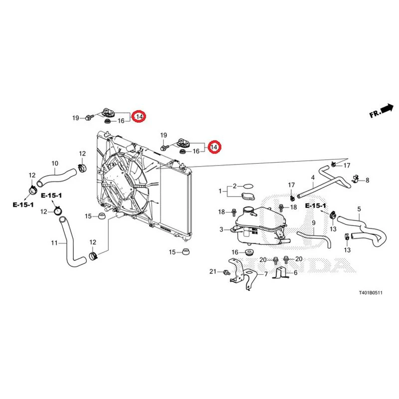 [NEW] JDM HONDA CIVIC FL5 2023 Radiator hose/expansion tank (TYPE R) GENUINE OEM - Image 15