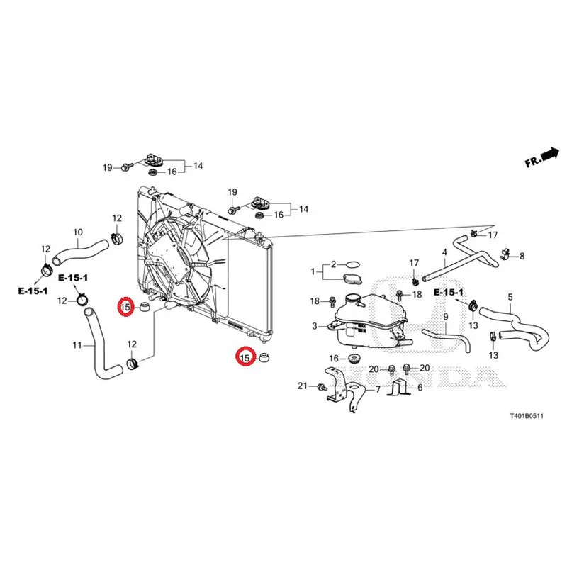 [NEW] JDM HONDA CIVIC FL5 2023 Radiator hose/expansion tank (TYPE R) GENUINE OEM - Image 16