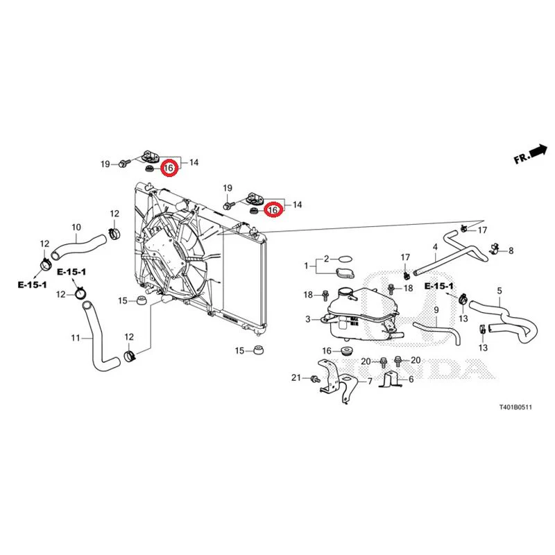 [NEW] JDM HONDA CIVIC FL5 2023 Radiator hose/expansion tank (TYPE R) GENUINE OEM - Image 17