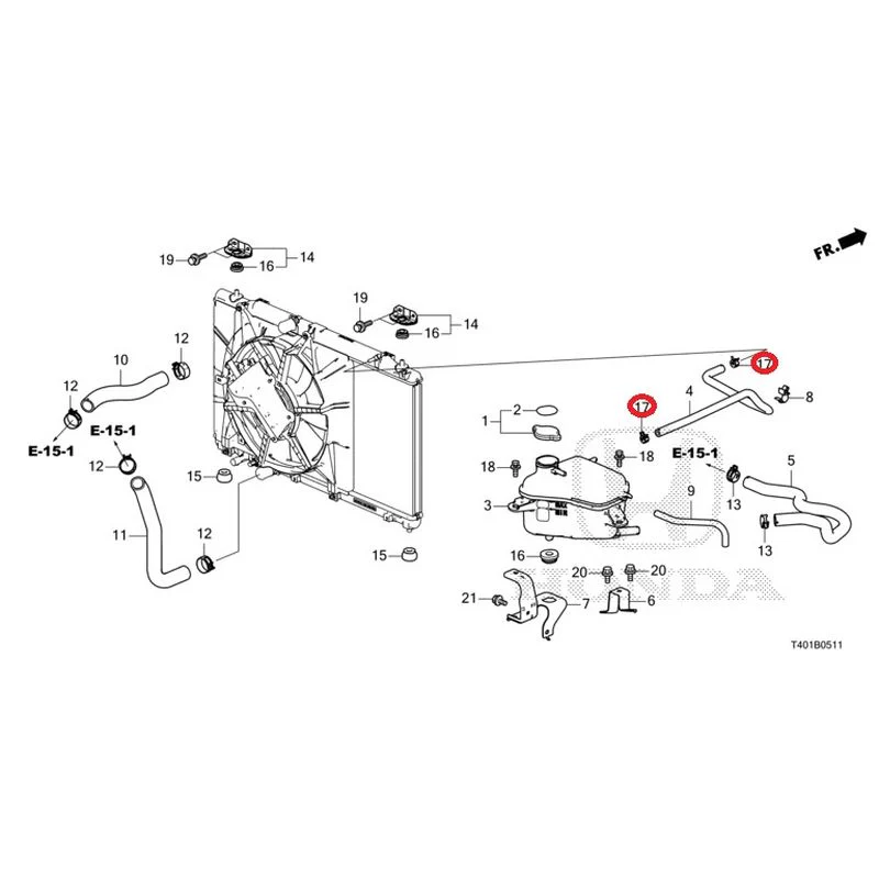 [NEW] JDM HONDA CIVIC FL5 2023 Radiator hose/expansion tank (TYPE R) GENUINE OEM - Image 18