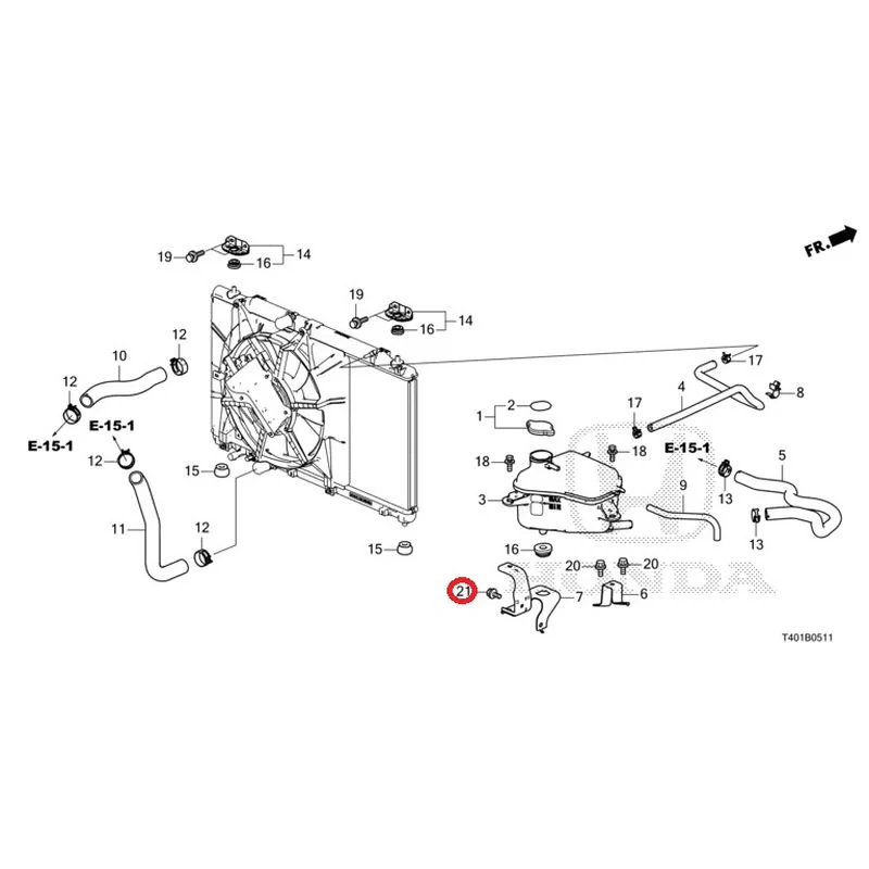 [NEW] JDM HONDA CIVIC FL5 2023 Radiator hose/expansion tank (TYPE R) GENUINE OEM - Image 22