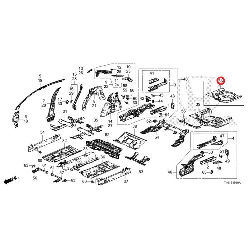 [NEW] JDM HONDA CIVIC FL5 2023 Floor/inner panel GENUINE OEM - Image 66