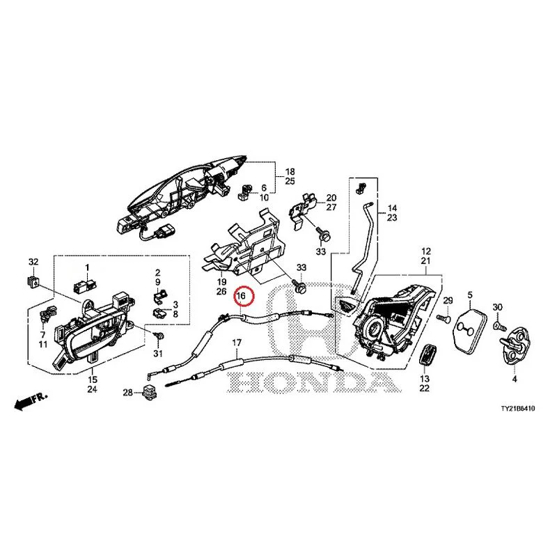 [NEW] JDM HONDA LEGEND HYBRID KC2 2016 Rear Door Locks/Outer Handles GENUINE OEM - Image 18