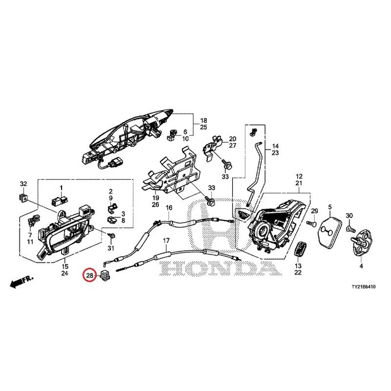 [NEW] JDM HONDA LEGEND HYBRID KC2 2016 Rear Door Locks/Outer Handles GENUINE OEM - Image 41