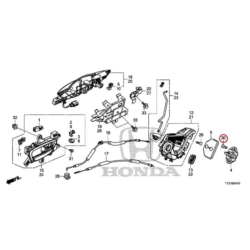 [NEW] JDM HONDA LEGEND HYBRID KC2 2016 Rear Door Locks/Outer Handles GENUINE OEM - Image 43