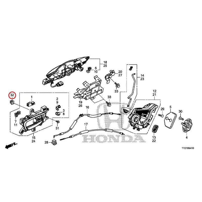 [NEW] JDM HONDA LEGEND HYBRID KC2 2016 Rear Door Locks/Outer Handles GENUINE OEM - Image 45