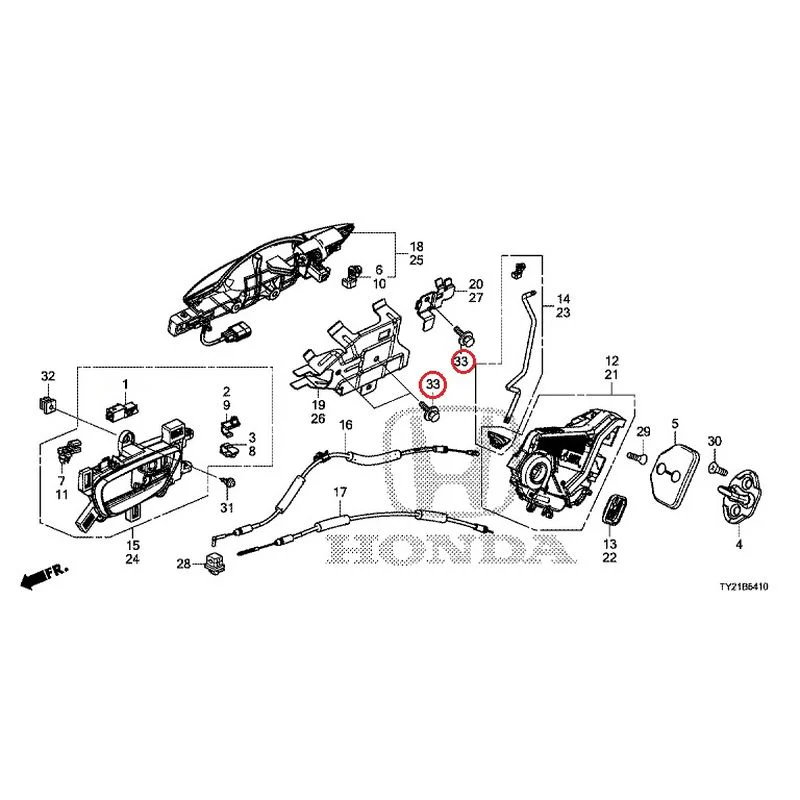 [NEW] JDM HONDA LEGEND HYBRID KC2 2016 Rear Door Locks/Outer Handles GENUINE OEM - Image 46