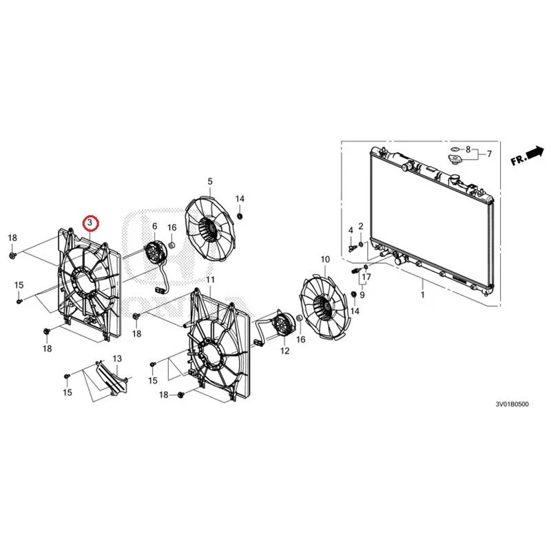 [NEW] JDM HONDA ZR-V RZ3 2023 Radiator GENUINE OEM - Image 4
