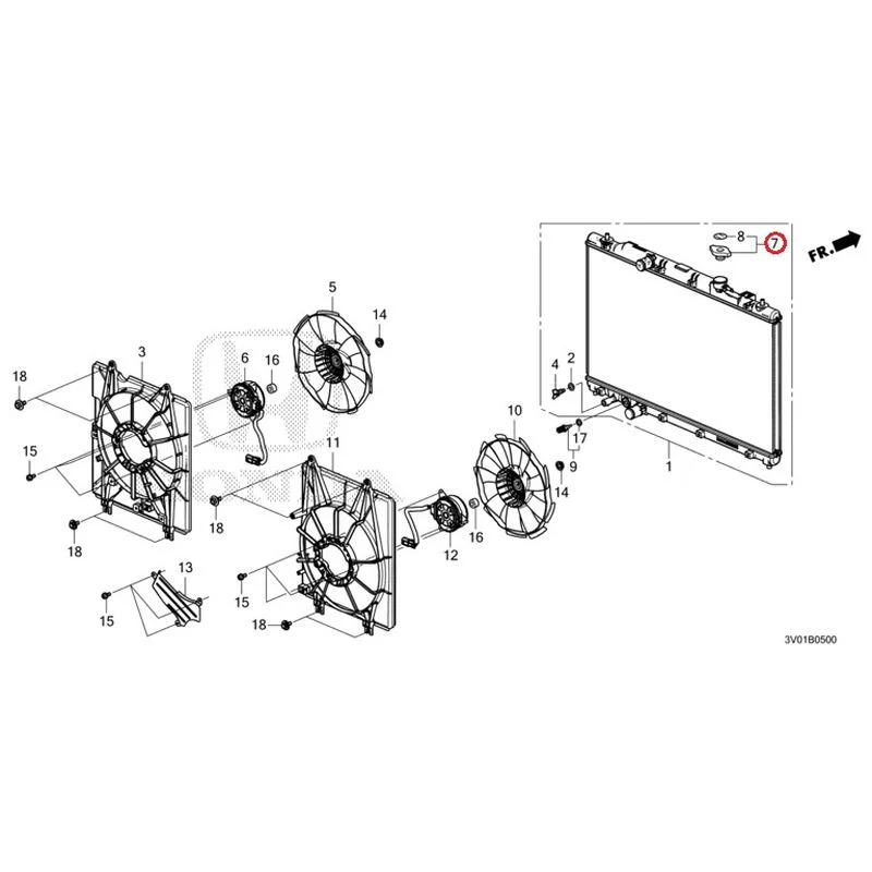 [NEW] JDM HONDA ZR-V RZ3 2023 Radiator GENUINE OEM - Image 8