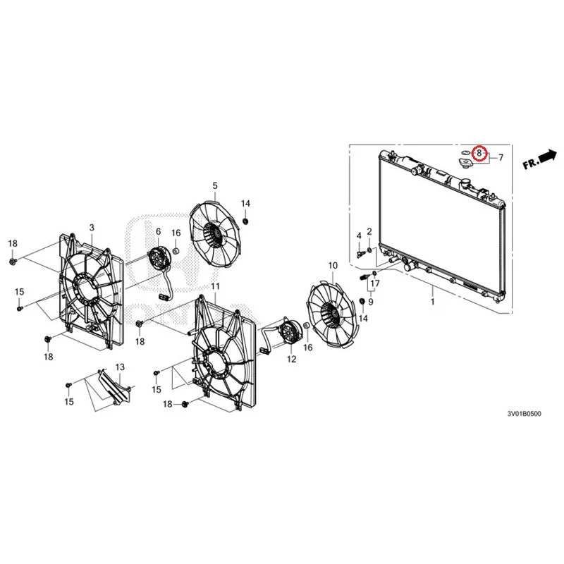 [NEW] JDM HONDA ZR-V RZ3 2023 Radiator GENUINE OEM - Image 9