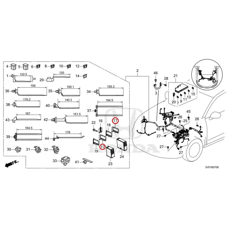 [NEW] JDM HONDA ZR-V RZ3 2023 Wiring Harness (1) GENUINE OEM - Image 18