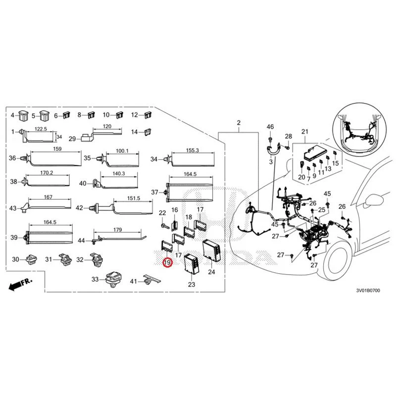[NEW] JDM HONDA ZR-V RZ3 2023 Wiring Harness (1) GENUINE OEM - Image 20