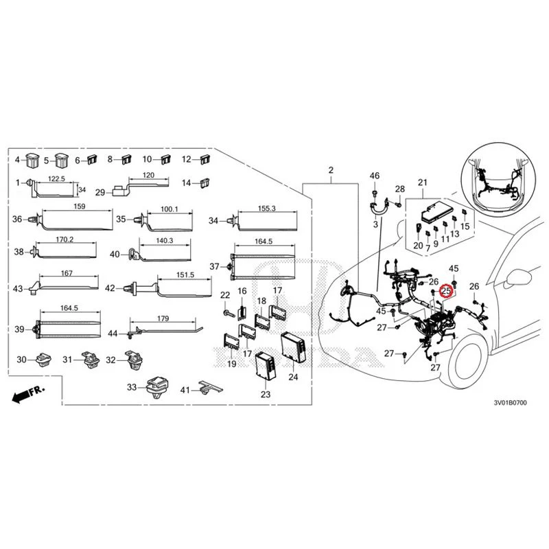 [NEW] JDM HONDA ZR-V RZ3 2023 Wiring Harness (1) GENUINE OEM - Image 26
