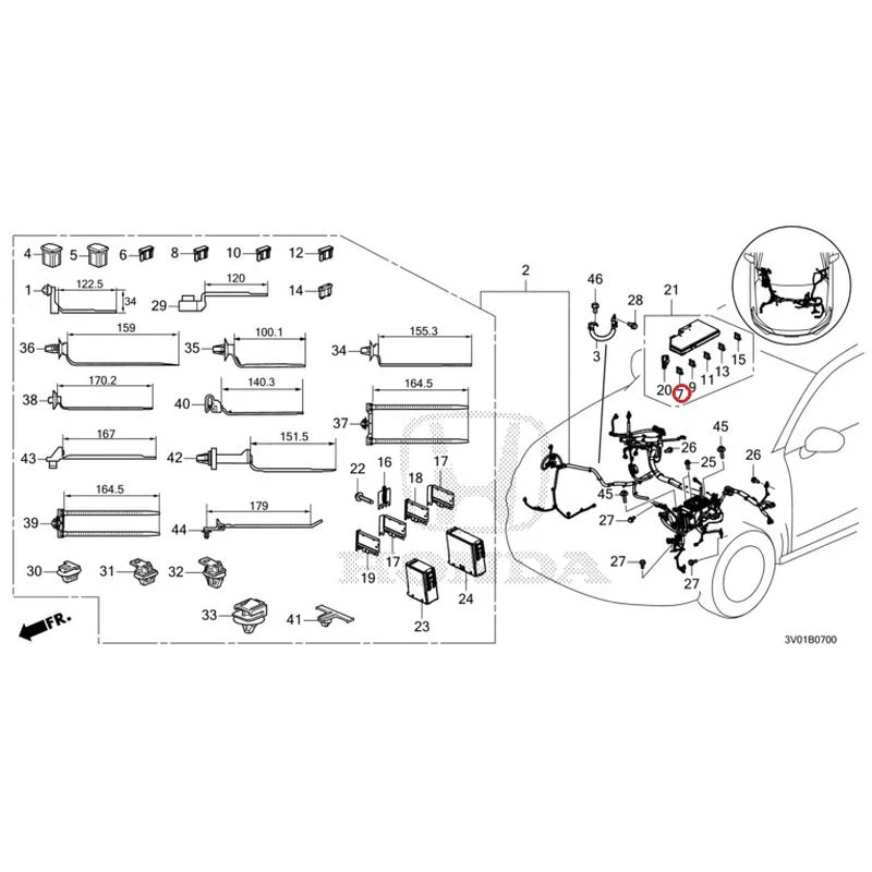 [NEW] JDM HONDA ZR-V RZ3 2023 Wiring Harness (1) GENUINE OEM - Image 8