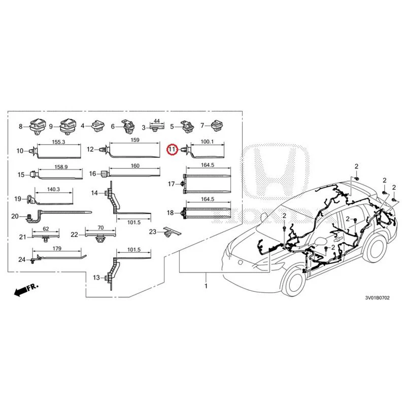 [NEW] JDM HONDA ZR-V RZ3 2023 Wiring Harness (3) GENUINE OEM - Image 10
