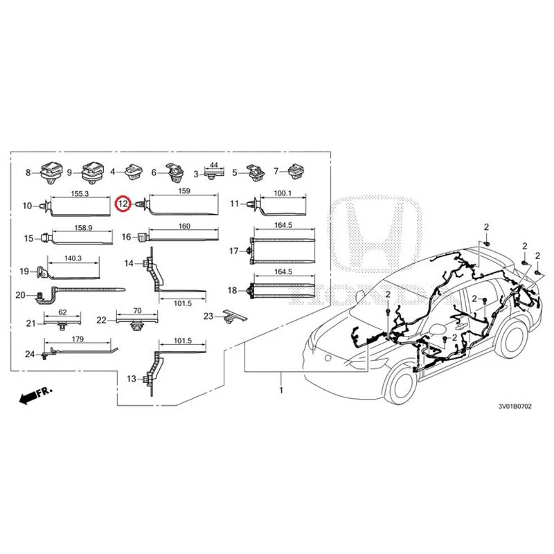 [NEW] JDM HONDA ZR-V RZ3 2023 Wiring Harness (3) GENUINE OEM - Image 11