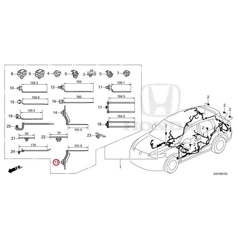 [NEW] JDM HONDA ZR-V RZ3 2023 Wiring Harness (3) GENUINE OEM - Image 12